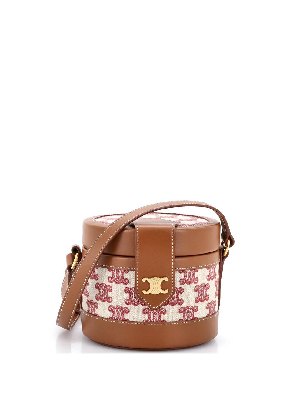 Celine Tambour Bag Triomphe Canvas #258515C12B
